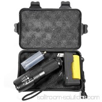 LIVABIT Tactical T1K Super Bright Rechargeable LED Flashlight Kit 1000 Lumens   
